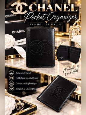 Chanel Pocket Organizer Card Holder Wallet